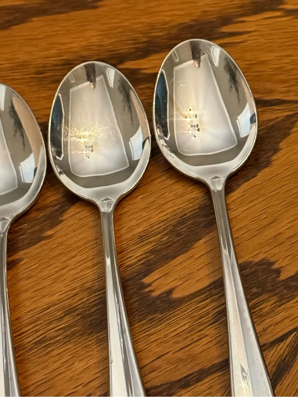 Oneida Gala Impulse 4 Soup Spoons USA Stainless Flatware 6 7/8”